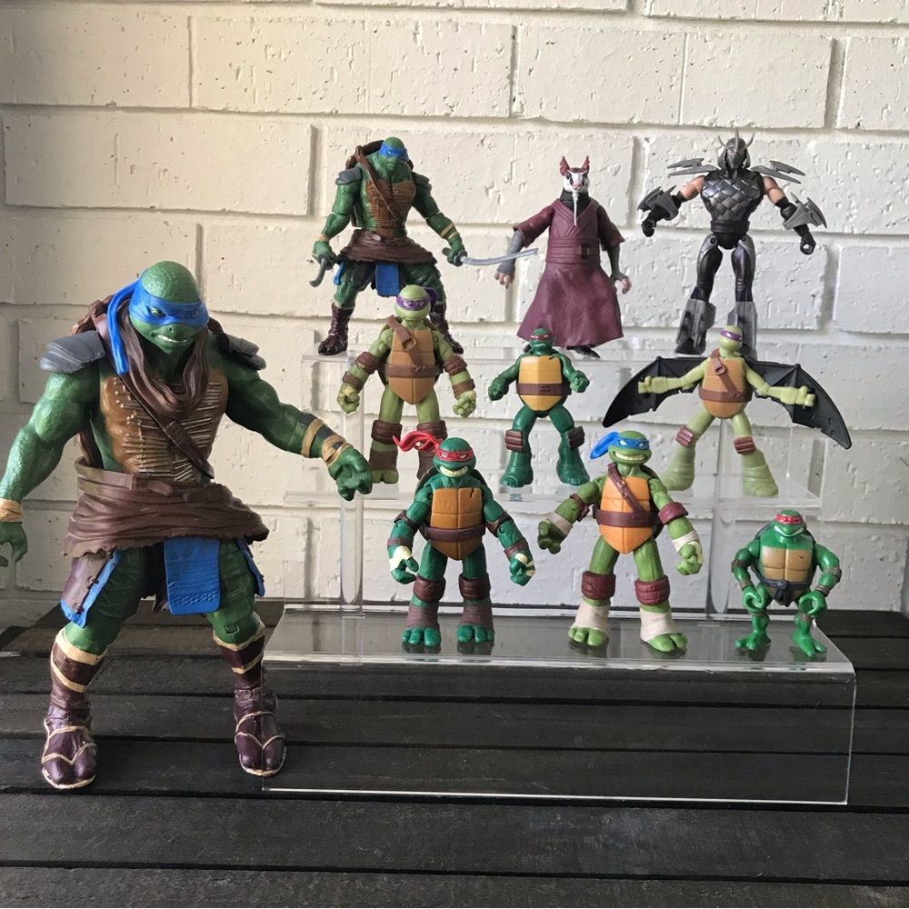 TMNT Lot of 10 Action Figures Shredder Splinter Turtles Loose